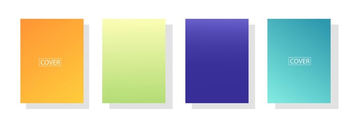 set of abstract background with beautiful gradation color, colorful background for poster flyer banner backdrop.vertical banner.cool fluid background vector illustration
