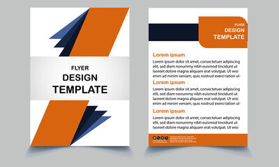 Abstract Triangle Brochure Flyer design vector template in A4 size, eps vector file.