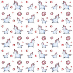 Watercolor background. Illustration for children. Beautiful watercolor painting.