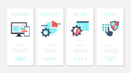 Robust solution data protection onboard screen set