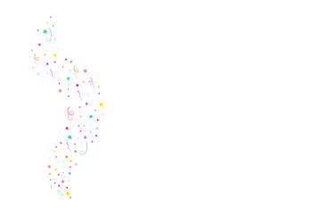 Happy birthday party, birthday party, colorful gift box full of twinkling lights. Glitter, party background, fireworks, flat vector illustration and icons