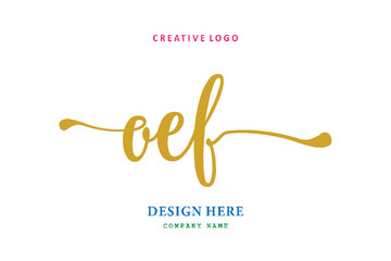 OEF lettering logo is simple, easy to understand and authoritative