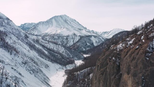 Mountains from aerial view. Landscape. Nature. Travel.