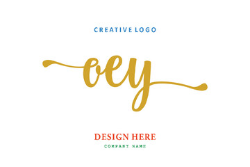 OEY lettering logo is simple, easy to understand and authoritative
