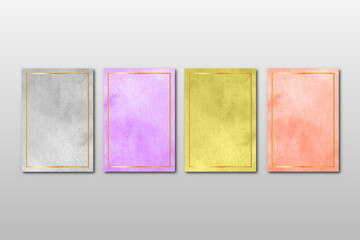 watercolor hand painted background texture. aquarelle abstract emerald backdrop. horizontal template