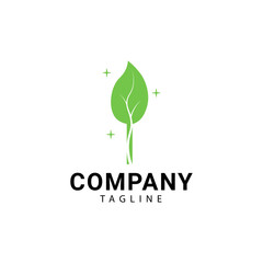 green plant logo which looks modern and trendy