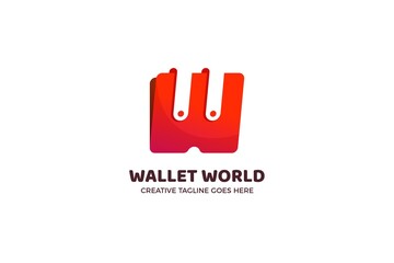 Red Wallet Finance Logo Template