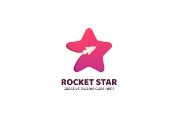 Rocket Star Rising Business Logo Template