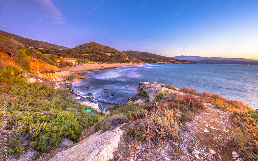 Wall mural Coastal sunset Cap Corse