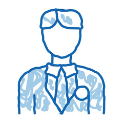 Candidate Appearance doodle icon hand drawn illustration