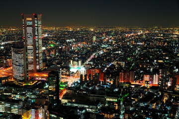 Fototapeta premium 夜更けの新宿の輝き