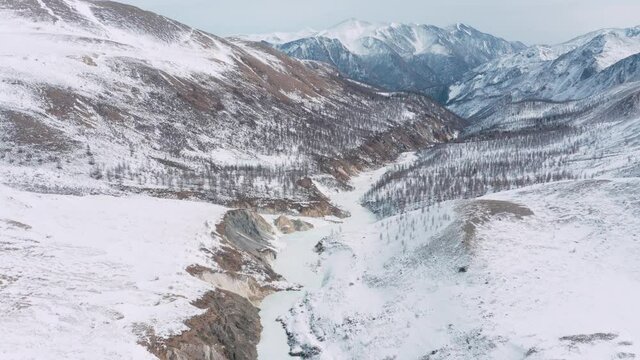 Mountains from aerial view. Landscape. Nature. Travel.