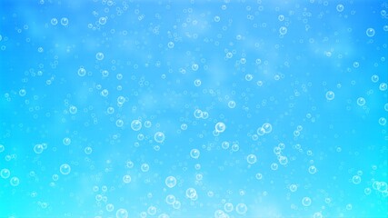 Blue background with floating bubbles
