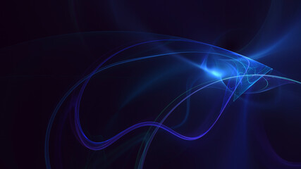 3D rendering abstract multicolor fractal light background