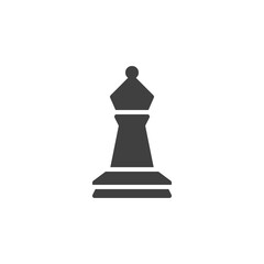 Bishop chess vector icon