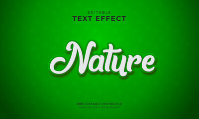 Nature 3d editable text style effect