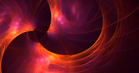 Fototapeta premium 3D rendering abstract multicolor fractal light background