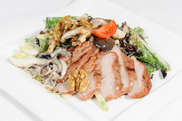grilled salmon steak