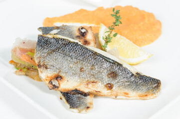 fish on a plate
