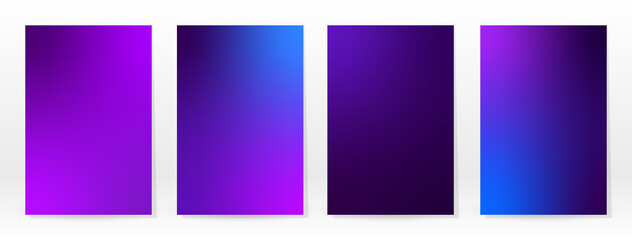 Minimal Poster. Pastel Soft. Violet Gradient Set.