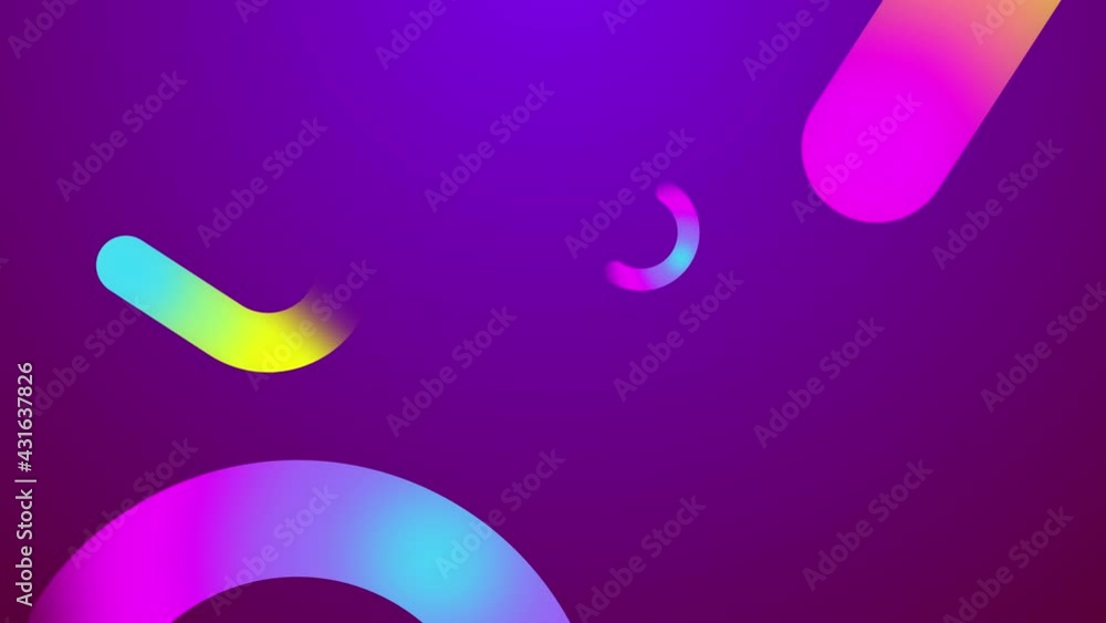 Poster animated background from animated colored lines. abstraction