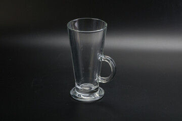 Empty glass cup for drinks