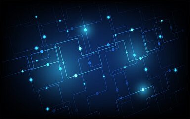 Abstract technology background, communication concept, futuristic digital innovation background vector illustration