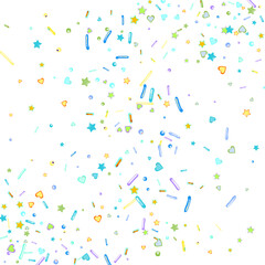 Sprinkles grainy. Cupcake donuts background.