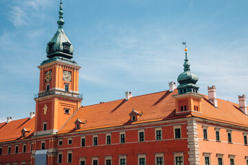Warsaw old town Royal Castle in Warsaw, Poland