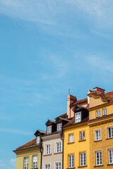 Warsaw old town houses in Warsaw, Poland