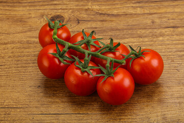 Fresh ripe cherry tomato branch