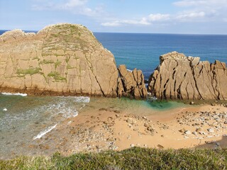 beach and rocks