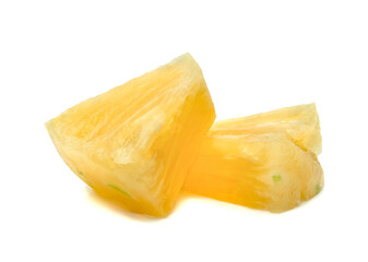 Pineapple slice isolated on white background