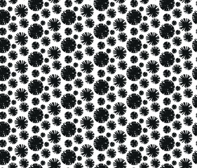 Geo seamless pattern, polka dot seamless fabric print,  geometric background