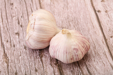 Fresh ripe and tasty garlic