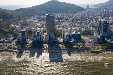 Vung Tau city and coast, Vietnam. Vung Tau is a famous coastal city in the South of Vietnam