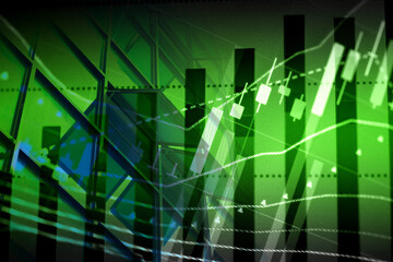 Financial accounting of profit summary graphs analysis. The business plan at the meeting and analyze financial numbers to view the performance of the company in stock market exchange.	