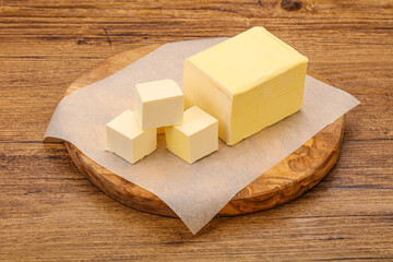 Dairy natural yellow butter piece