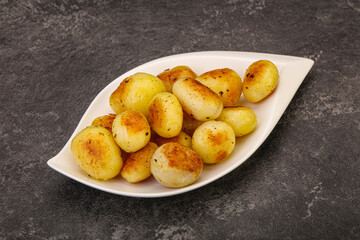 Roasted baby potato in the bowl