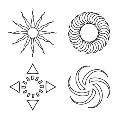 Design elements set. Abstract icons.