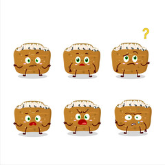 Cartoon character of inarizushi with what expression