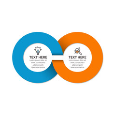 Business Infographics circle origami style Vector illustration. Can be used for flow charts, presentations, web sites, banners, printed materials. EPS 10
