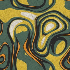 Seamless funky grungy pattern motif for print. High quality illustration. Non print of weird textured dabs of color on paper texture. For surface design printing or any sort.