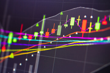 Personal financial planning concept. Businessman workplace with papers for financial planning. Business people discussing the charts and graphs showing the results of successful financial planning.	
