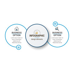 vector illustration Infographic design template with icons. can be used for workflow layout, diagram, annual report, web design.
