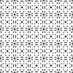 Geo seamless pattern, ethnic ornament, seamless fabric print, black and white geometric background, vector illustration
