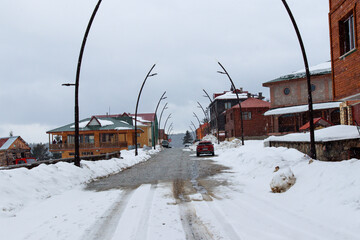 ski resort in winter