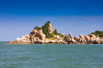 Rocky coast at Hai Dang Ke Ka, Vietnam, Southeast Asia