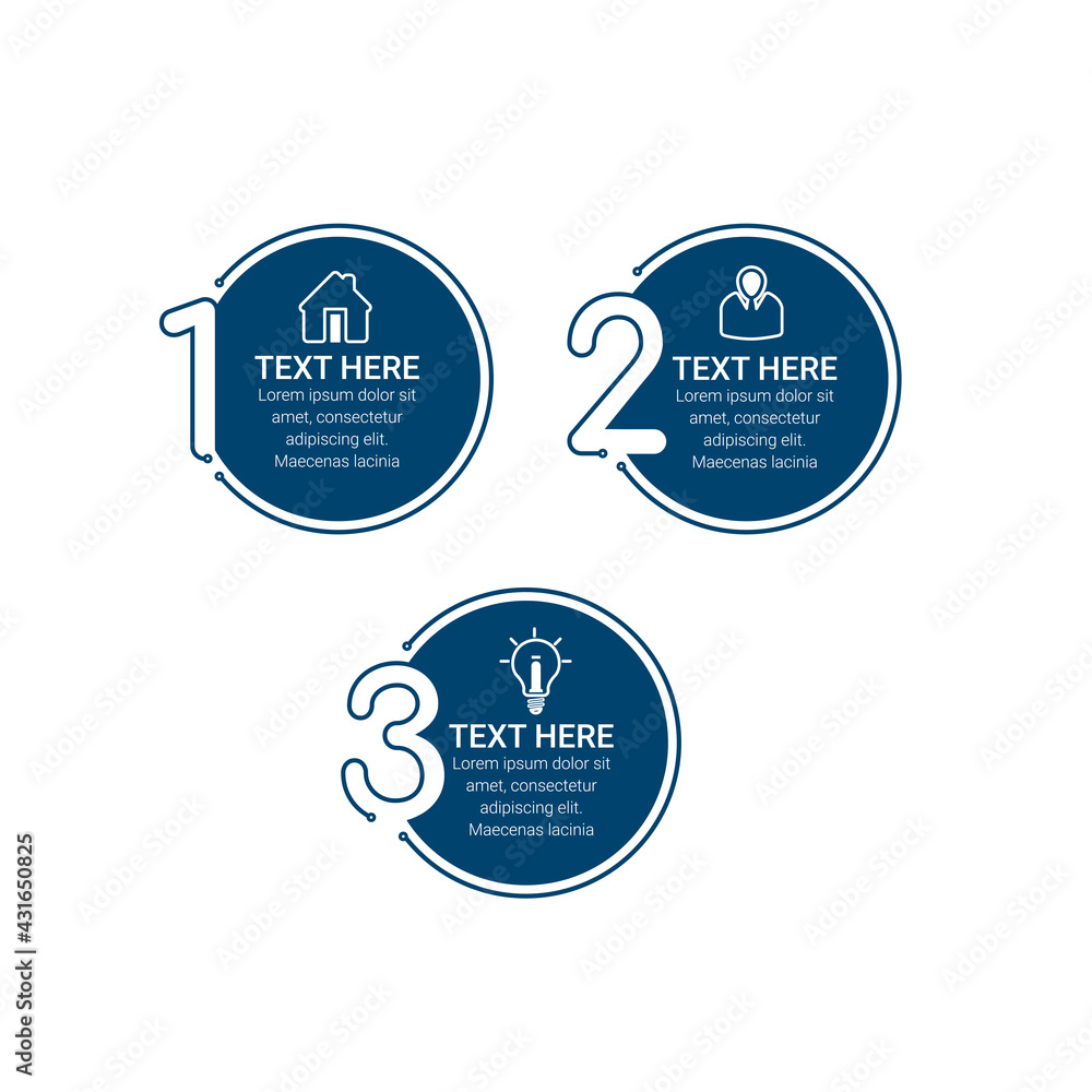 Poster business data visualization. timeline infographic icons designed for abstract background template. v