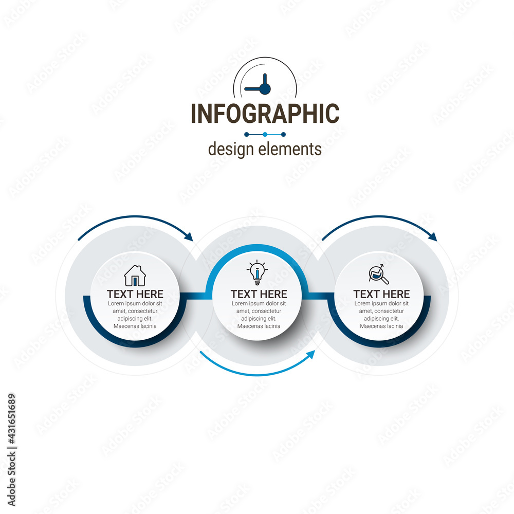 Poster business data visualization. timeline infographic icons designed for abstract background template. v